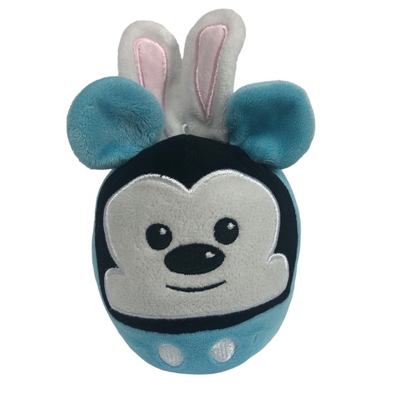 Hallmark Other - Disney Mickey Mouse Plush Hallmark Fluffballs Bunny Ears Blue Easter Egg